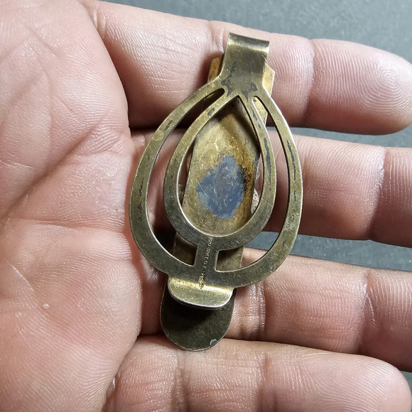 Vintage 12KT Gold Filled Monogram Initials "DVC" Ornate Money Clip - Picture 4 of 5